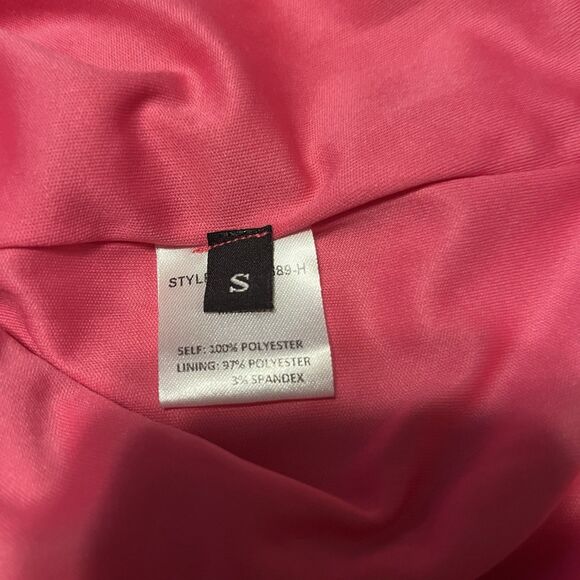 Judith March Hot Pink Sequin Wrap Mini Dress Long Sleeve Holiday Party Small - Picture 13 of 16